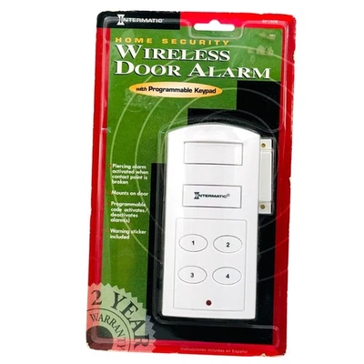 Intermatic Wireless Door Alarm Programmable Keypad Home Security White NIB - Image 1 of 4