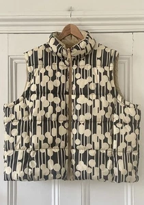 Orla Kiely X Regatta Women’s Black & Ivory Flowers Gilet Body Warmer UK 20 EU 48 - Picture 1 of 21