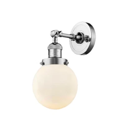 Innovations 203-PC-G201-6 1 Light Sconce, Polished Chrome New - Image 1 of 4