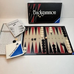 Backgammon * Spiel mit Buch * vollständig * Top Zustand - Vintage Version 1982 - Bild 1 von 11