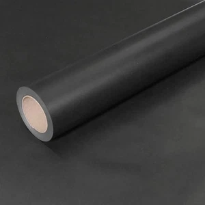 50 m x 1,00 m nero JUNOPAX carta regalo resistente alle intemperie resistente all'umidità rotolo - Foto 1 di 7