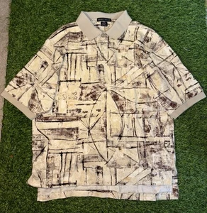 Polo Nike Golf manga corta estampado geométrico raro vintage años 90 - Imagen 1 de 4