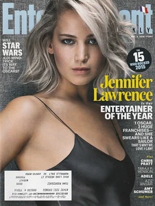 Entertainment Weekly Dec 4, 2015 JENNIFER LAWRENCE-CHRIS PRATT-ADELE-JOHN OLIVER - Picture 1 of 2