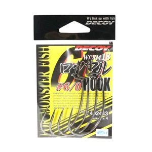 Decoy Worm 18 Wide Gap Offset Worm Hooks Size 6/0 (2443) - Picture 1 of 6