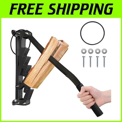 Wall Mounted Kindling Splitter - Carbon Steel Splitting Tool - Image 1 of 4