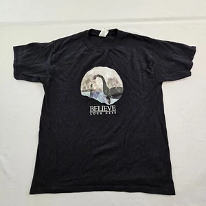 Believe Loch Ness Monster Schwarz Kurzarm Baumwolle T-Shirt Jugend XL - Bild 1 von 8