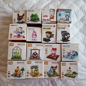 Diamond Mega Bloks Micro Blocks Lego Pokemon Hello Kitty Angry Birds Minecraft - Picture 1 of 6