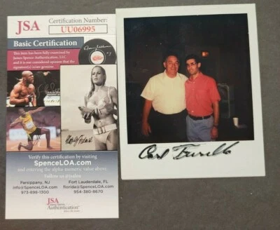 FOTO VINTAGE FIRMADA A MANO DE CARL FURILLO 4X5" DE LA DÉCADA DE 1980 CON CERTIFICADO DE AUTENTICIDAD JSA 2622A Foto 1 de 2