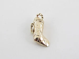 Vintage 14K Yellow Gold 3D Horse Jockey In the Sock Charm head pops out - Picture 1 of 7