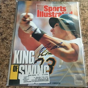 Jose Canseco Signed Sports Illustrated Oakland Athletics A's 8/20/90 - Picture 1 of 1