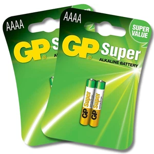 4x GP AAAA LR61 Batteries MN2500 E96 1.5V Super Alkaline Longest Lasting New - Picture 1 of 13