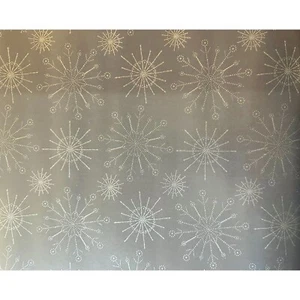 Hallmark Wrapping Paper Christmas Silver Snowflakes on Gray 40 sqft Roll Holiday - Picture 1 of 2