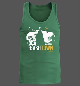 Camiseta sin mangas para hombre Bash Town - Oakland Athletics A's José Canseco Mark McGwire - Imagen 1 de 3