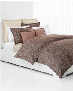 Lauren Ralph Lauren Hallie Tan Multi Cotton Full/Queen 3 Pc Duvet Set New $300 - Picture 1 of 7