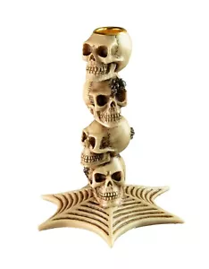 Candleholder Tête De Death Skull Resin -chandelier Crane Esoteric - 5897 - Bild 1 von 10
