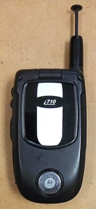 Motorola i710 - Black and Silver ( Nextel ) Rare PTT iDEN Flip Phone - Picture 1 of 3