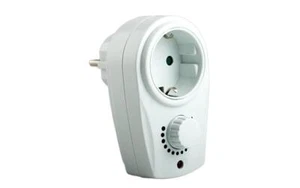 Steckdosendimmer Helligkeitsregler Dimmer Steckdose stufenlos regelbar 20-280 W - Bild 1 von 2