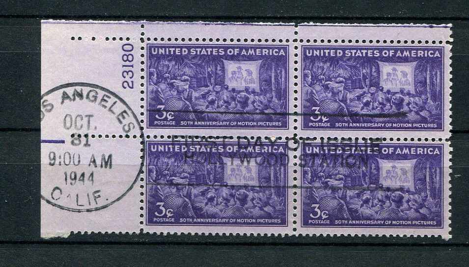 USA : Scott # 926 - Plate Block # 23180 - used - Image 1 of 1