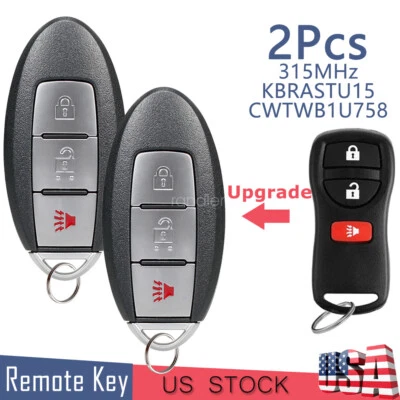 2 3B chave de carro controle remoto fob para Infiniti FX35 FX45 Nissan Murano 2003-2007 KBRASTU15 - Imagem 1 de 4