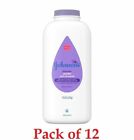Johnson's Baby Powder Hypoallergenic Paraben Free Calming Lavender 15oz 12 Pack