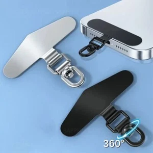 Stainless Steel Phone Lanyard Clip  Patch Strap Fixed Gasket  for Mobile Phone - Photo 1 sur 27