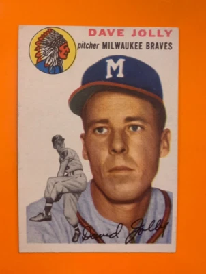 1954 Topps Set-Break #188 Dave Jolly EX-EXMINT *JAYSACE* - Image 1 of 2