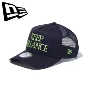Berretto a rete golf New Era 9FORTY A-Frame Trucker Victoria KEEP BALANCE Navy nuovo - Foto 1 di 8