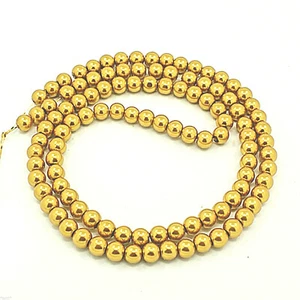 100 Stück Glaswachsperlen 8 mm gold metallic Glanz Wachsperlen Glasperlen * - Picture 1 of 2