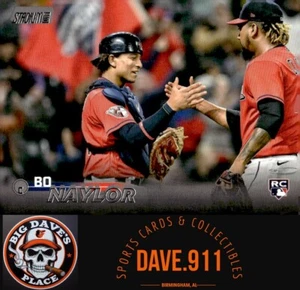 Bo Naylor 2023 Stadium Club Black Foil #157 RC Cleveland Guardians - Picture 1 of 2