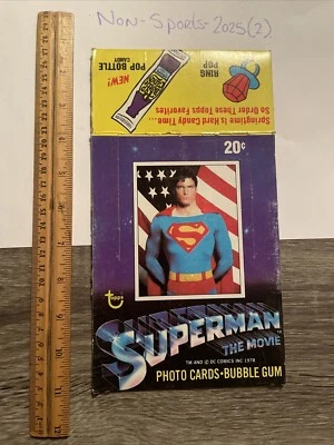 Superman The Movie 1978 Topps EMPTY Trading Card Wax Box Topps - Image 1 of 4