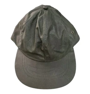 Vtg Polo Ralph Lauren Hat Oil Tin Cloth Green Fitted L 90s PRL Sportsman Hunting - Picture 1 of 7