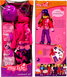 My Life As Snowboard Set Pink Clothing Accessory Fits American Girl 18"