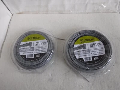 (lot of 2) Weed Warrior Commercial Twisted Trimmer Line .095" x 100 ', USA Made - Image 1 of 3