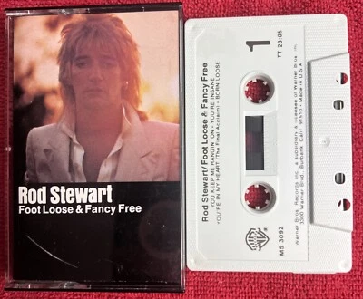 🔥 ROD STEWART FOOT LOOSE AND FANCY FREE Cassette Tape 1977 Classic Rock  CLEAN! - Image 1 of 4