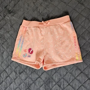 LOL Surprise shorts Girls 10 Pink Spotted Heart Design Elastic Waist Dress Up - Picture 1 of 6