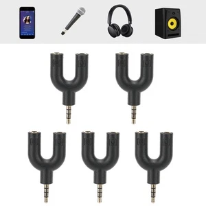 5x adapter typu U słuchawki mikrofon rozdzielacz kabel wtyczka dystrybutora fy - Zdjęcie 1 z 15