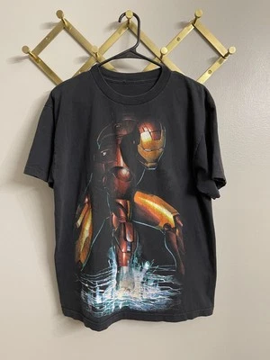 Camiseta De Colección Iron Man Gráfica Marvel Camiseta Negra Talla M Superhéroe Foto 1 de 3