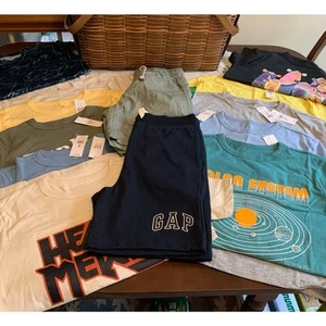 Boys Gap Size Medium (8) Bundle New With Tags 11 T-Shirts & 2 Pairs of Shorts - Picture 1 of 20