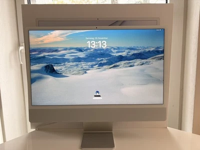 Apple IMAC M1 8-Core CPU / 7-Core GPU 256 GB SSD (MGTF3D/A) Silver / Silber OVP! - Bild 1 von 4