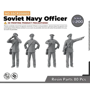 SSMODEL SSCR200005 1/200 Model Upgrade Parts Soviet Navy Officer 3D PRINTED - Picture 1 of 3