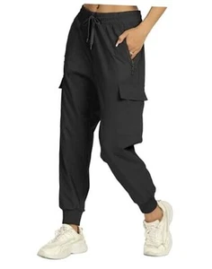Womens Joggers Quick Dry Lightweight Cargo Joggers Hiking Pants with Pockets - Picture 1 of 7