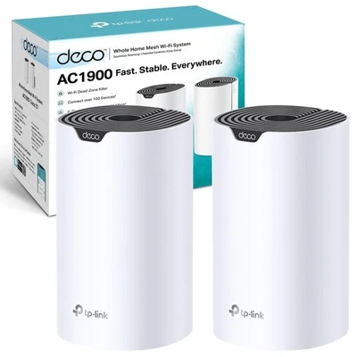 TP-Link Deco S7 AC1900 Whole Mesh Wi-Fi System, Dual-Band with Gigabit Ports, Co - Image 1 of 4