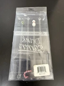 Juego de 4 agitadores de vidrio para bebidas de Global Decor Professional - Imagen 1 de 9