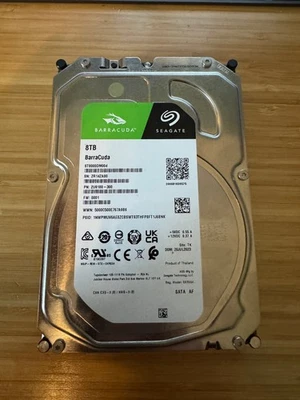 USED Seagate BarraCuda 8TB Internal HDD 3.5in SATA 6 Gb/s 5400 RPM (ST8000DM004) - Image 1 of 2