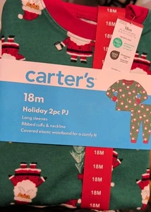 Pigiama Carter's 18 mesi natalizio Babbo Natale set due pezzi - Foto 1 di 2