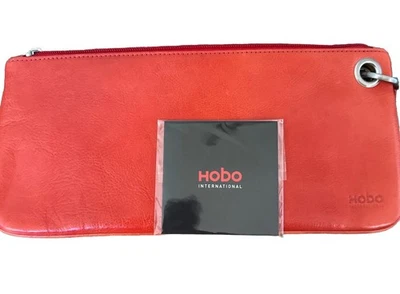 HOBO International Bolso sin asas Cuero Naranja Muñequera Cartera Bolso de mano Vida Foto 1 de 4