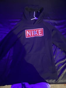 Nike Youth Large Hoodie Black/red - Picture 1 of 2