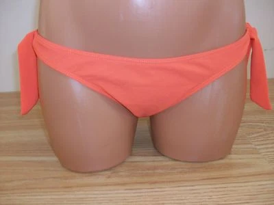 Pantalones de bikini Sauvage naranja brillante corbata pequeña artículo #2548L Foto 1 de 3
