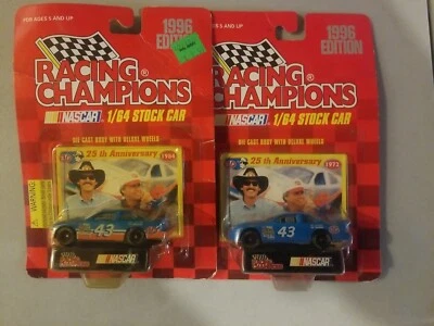 Juego de 2 RACING CHAMPIONS 1996 Edición Bobby Hamilton Die-Cast 1:64 NASCAR #43 Foto 1 de 2