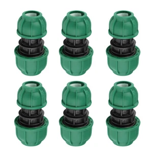 PP Fitting Klemmverbinder Reduziert PE Rohr Verschraubung Kupplung 20-63mm DVGW - Picture 1 of 23